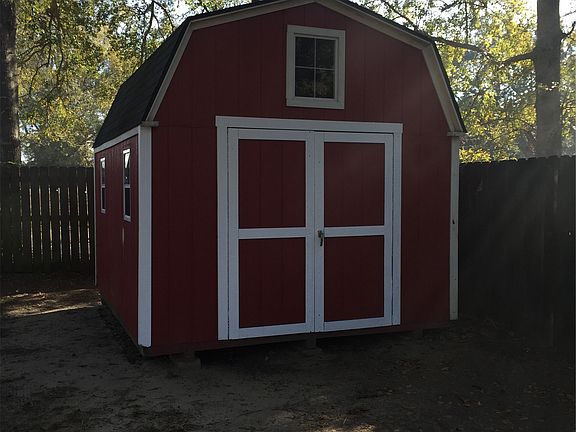 Storage Shed in Backyard