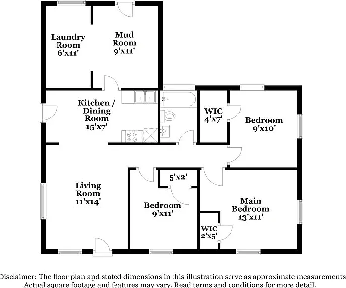 3 bed, 1.0 bath, 1062 sqft, $2,415 — Photo 2