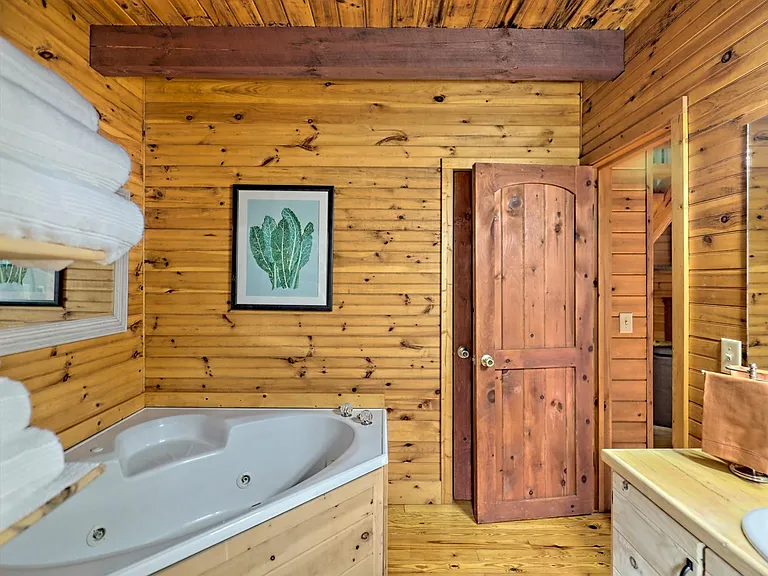 Bathroom with jetted tub