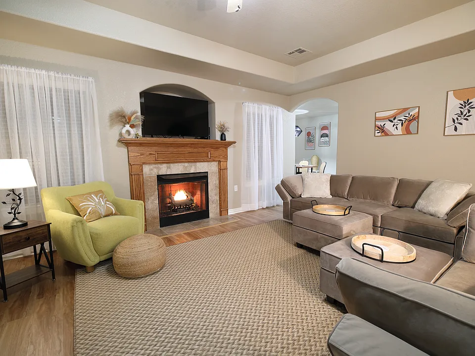 Livingroom with a Gas Fireplace