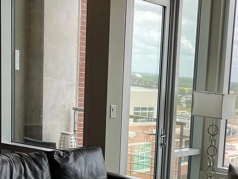Great views from open balcony.
