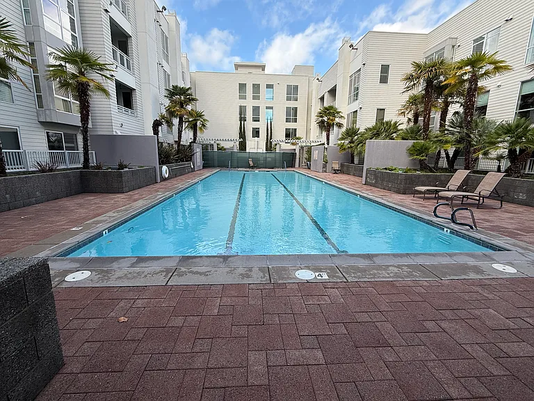 A sparkling swimming pool for your enjoyment and leisure.