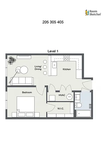 Floor plan 2740 205 305 405