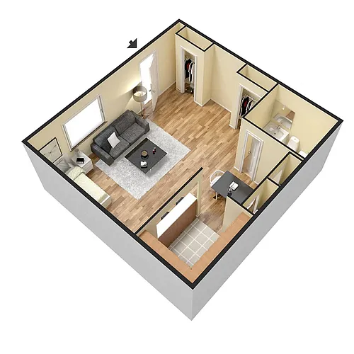 Floor plan A1 Studio