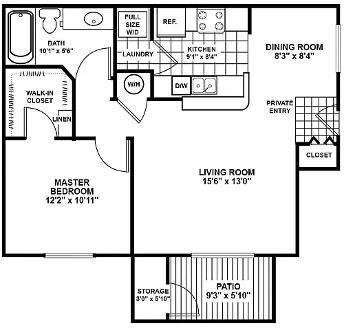 Floor plan Pine 1 - Signature