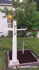 Address post/night light