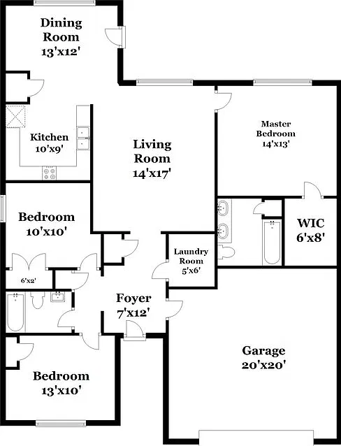 3 bed, 2.0 bath, 1307 sqft, $2,075 — Photo 2