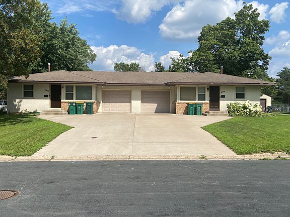 Front of duplex from street (9127 on right)
