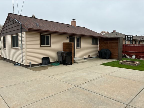 Back patio and grill
