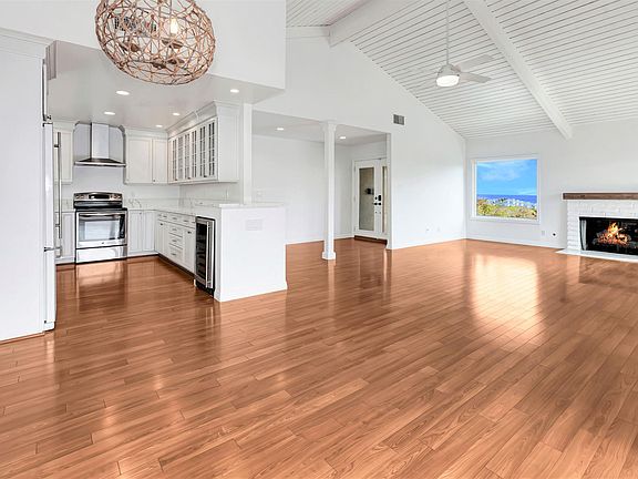 Living room, dining area, and kitchen