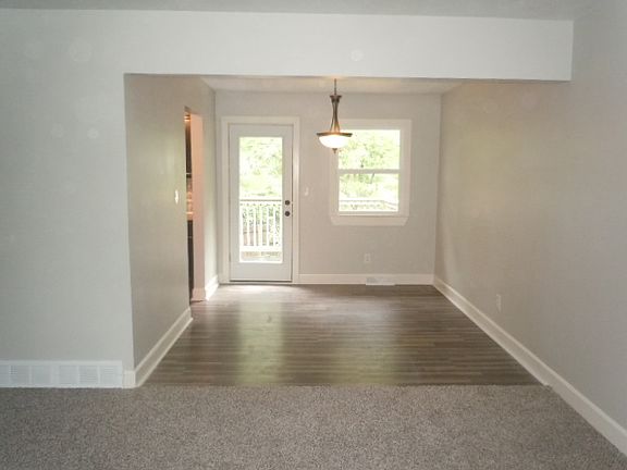 Dining area opens to deck
