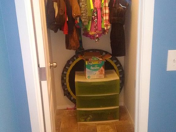 One of the larger closets