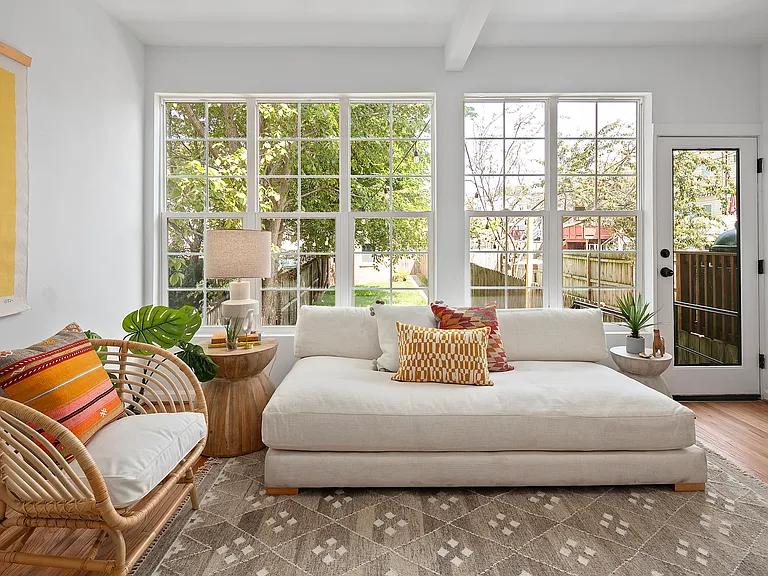 Sunroom with lots of natural light