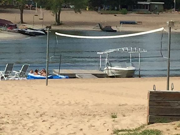 View of part of beach & dock