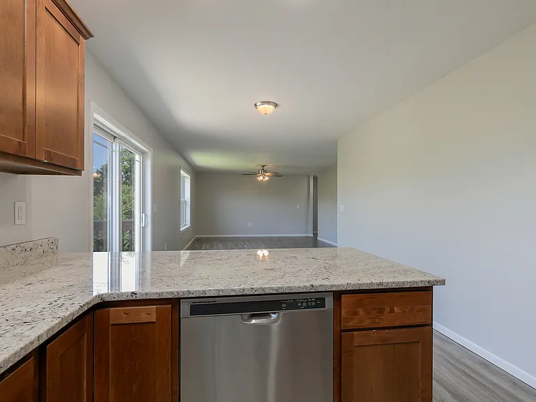 Kitchen with Granite Countertops