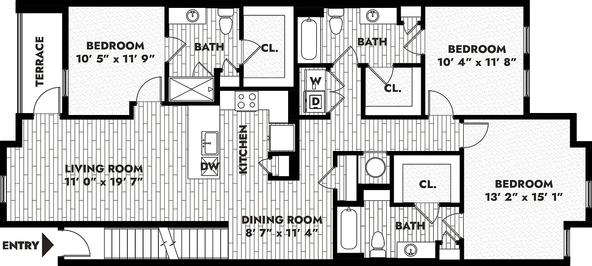 Floor plan 3B