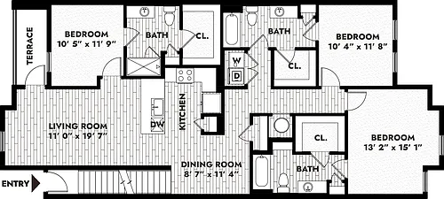 Floor plan 3B