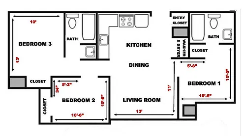 Floor plan 3X2