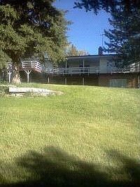 Rear of house, large yard