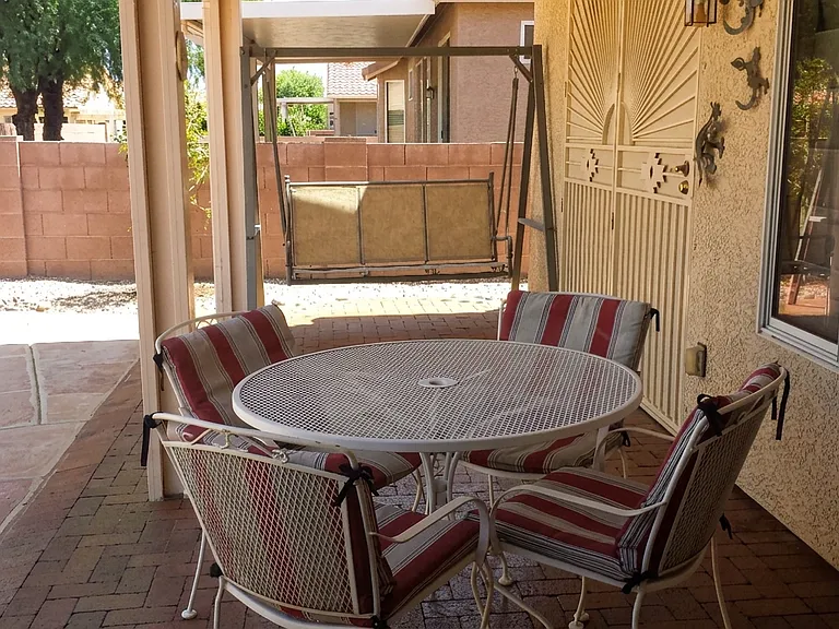 Extra long patio