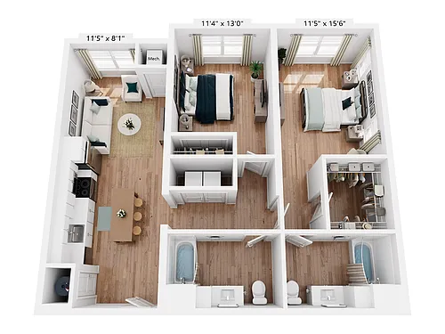 Floor plan B6