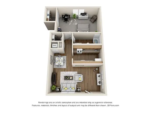 Floor plan 1X1
