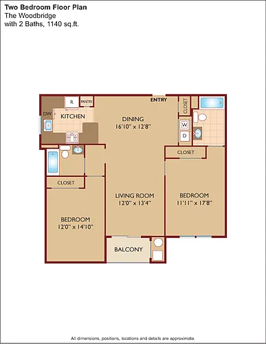 Floor plan $1.87/sq.ft. - The Woodbridge