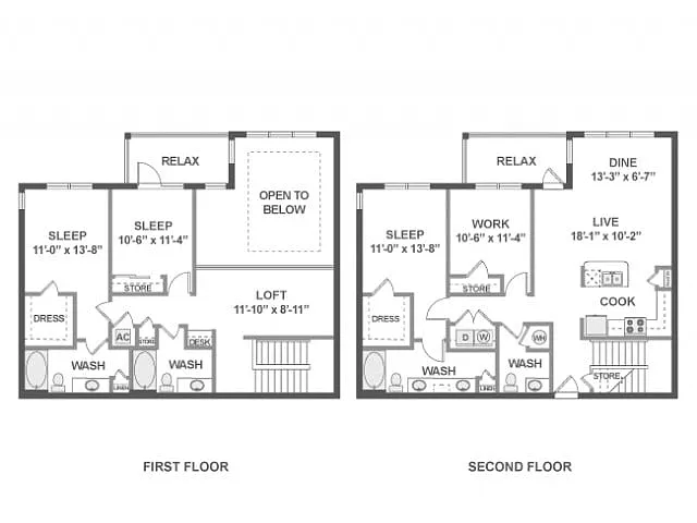 Floor plan D11TX