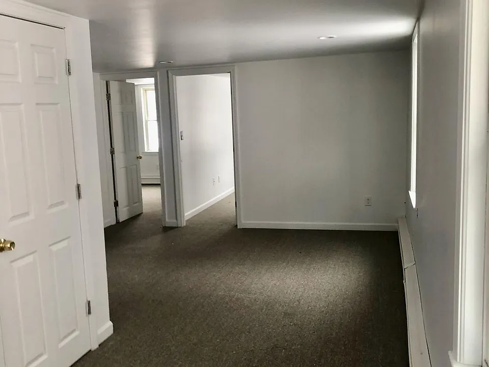 Kitchen to living room - new carpets, paint and heat registers