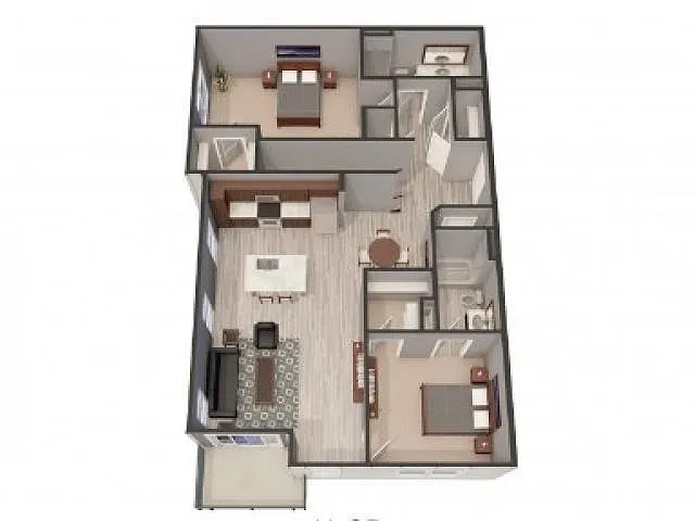 Floor plan 2D (With Garage)
