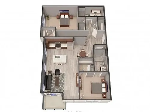 Floor plan 2D (With Garage)
