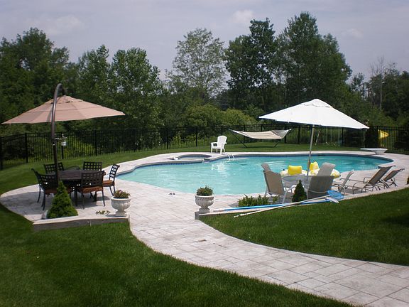 Pool entrance