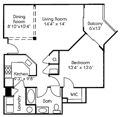 Floor plan 1C