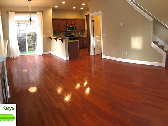 Living room into kitchen
