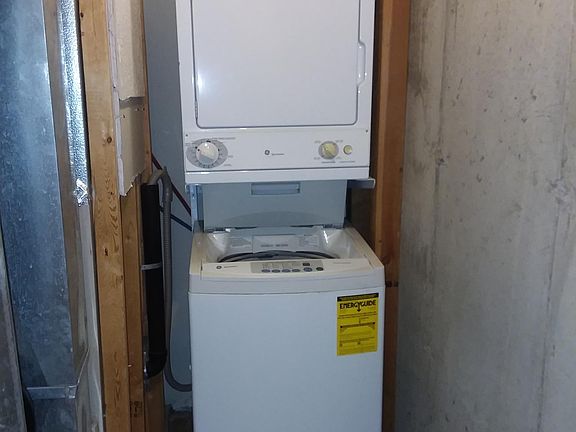 Stackable washer and dryer