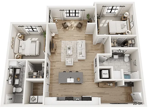 Floor plan 2D-SR