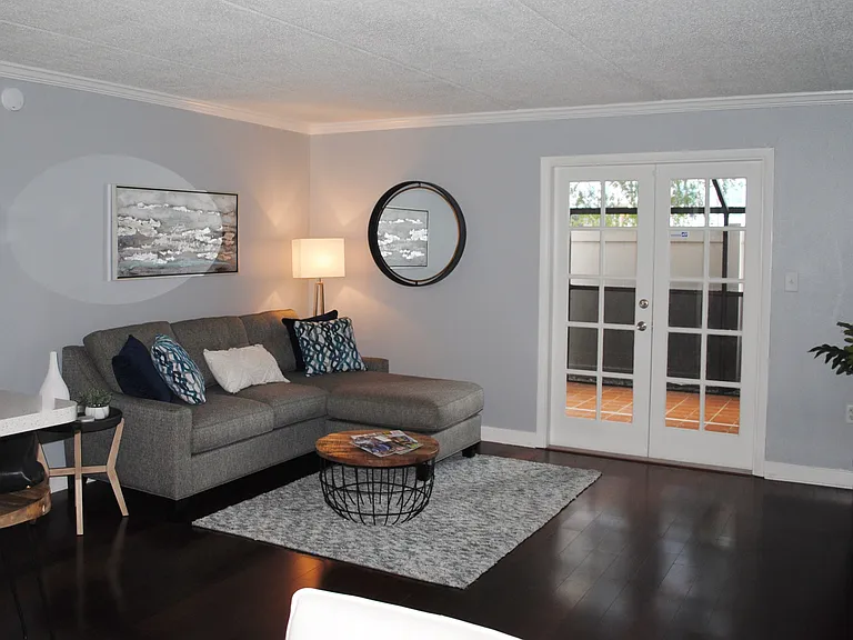 Staged living room