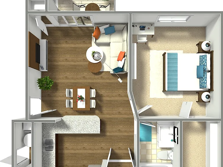 Trophy 1 bedroom - Level 1 - 3D Photo - 26243360 Trophy 1 bedroom - Level 1 - 3D Photo - 26243360