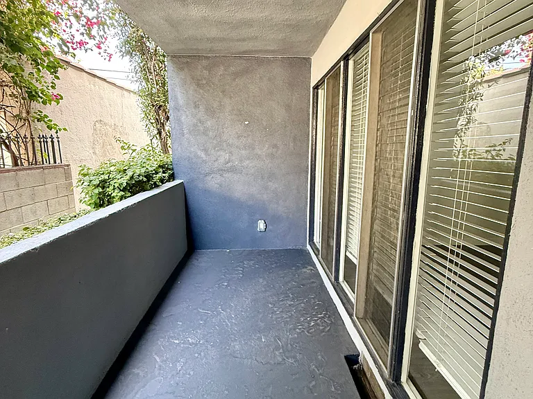 Private patio for unit D.