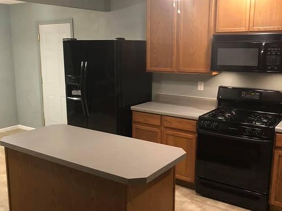 Kitchen..door is to 1 car garage