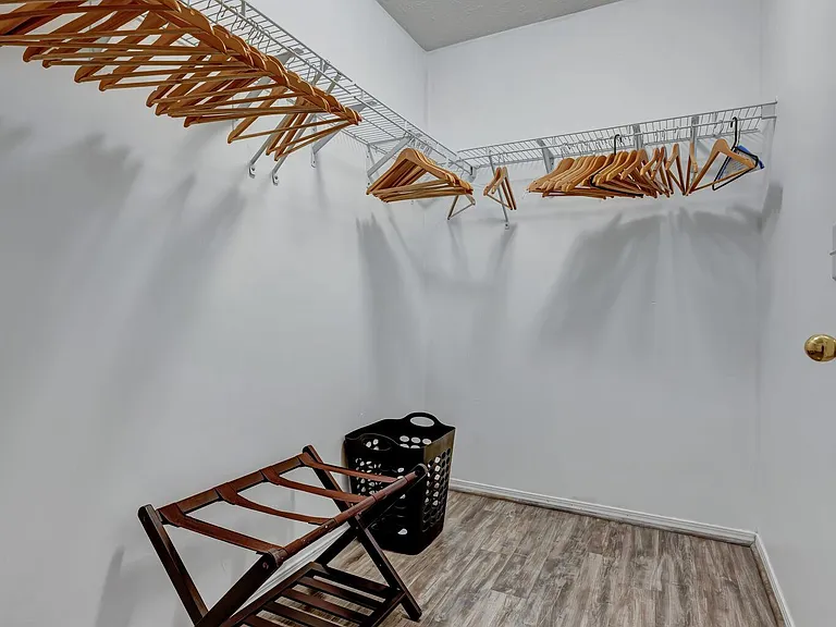 Master walk-in closet
