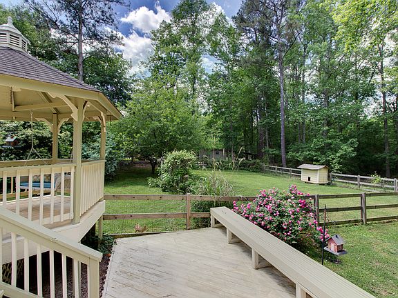 Spacious fenced in backyard