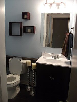 updated half bath