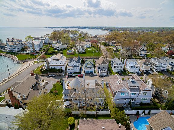 Aerial view toward LI Sound