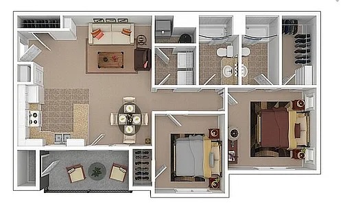 Floor plan 2X2
