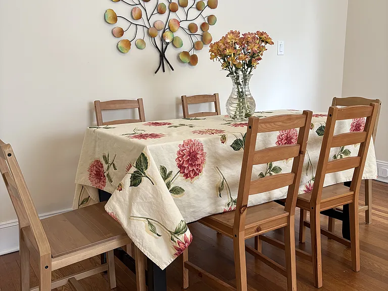 Staged Dining Area