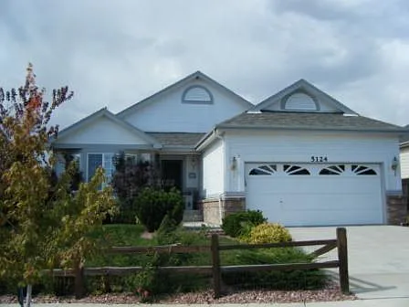 Landscaped front and back with ample shade treees.