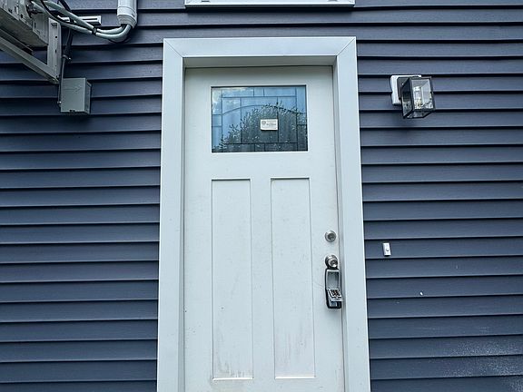 Entrance door to the unit.