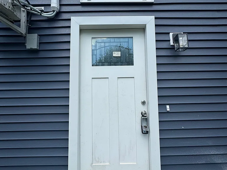 Entrance door to the unit.
