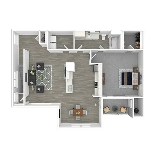 Floor plan 1x1up